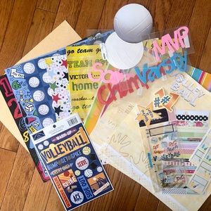 Volleyball Scrapbooking/Crafting Items 🏐